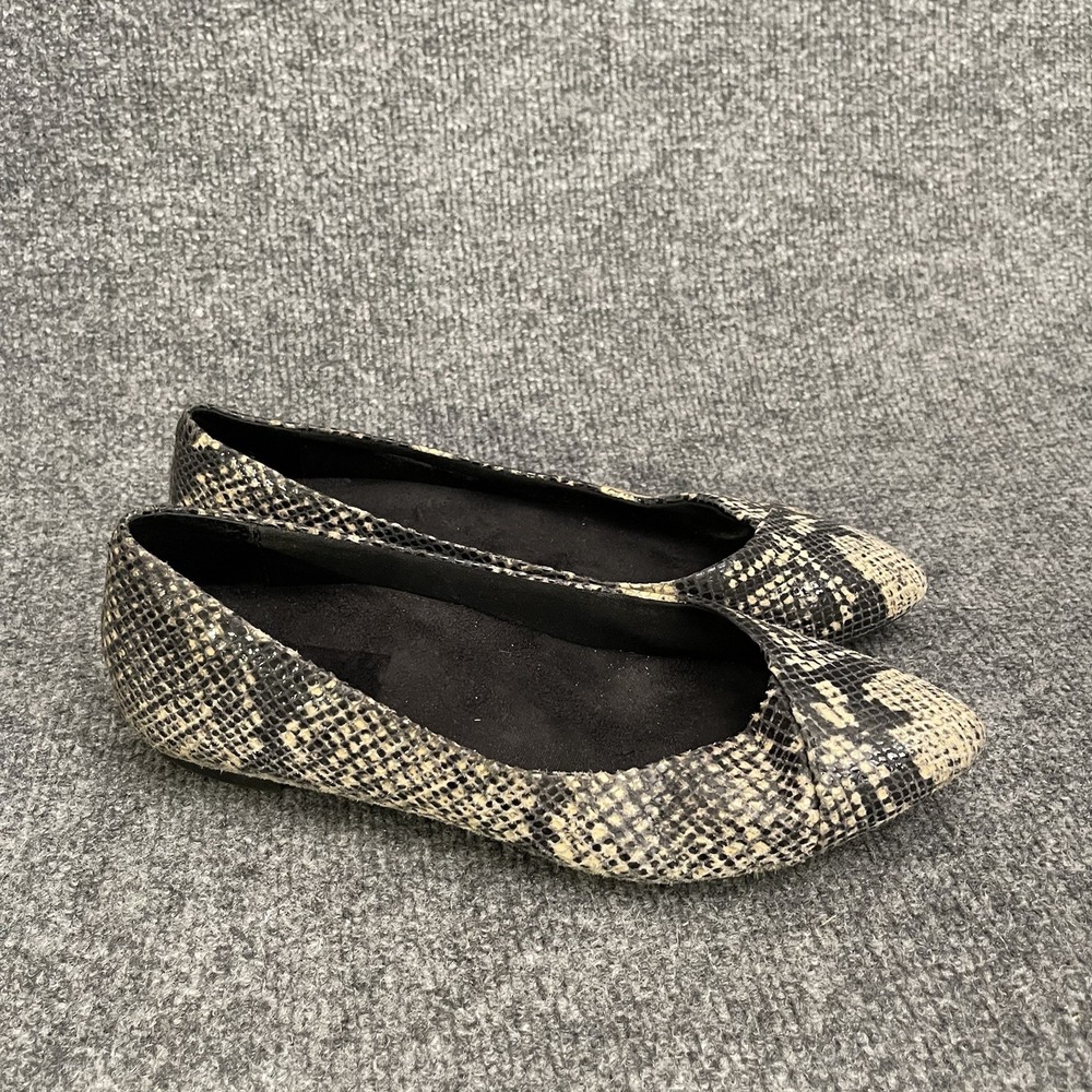 Vionic Caballo Ballet Flats Shoes Women's Sz 6.5 Snakeskin